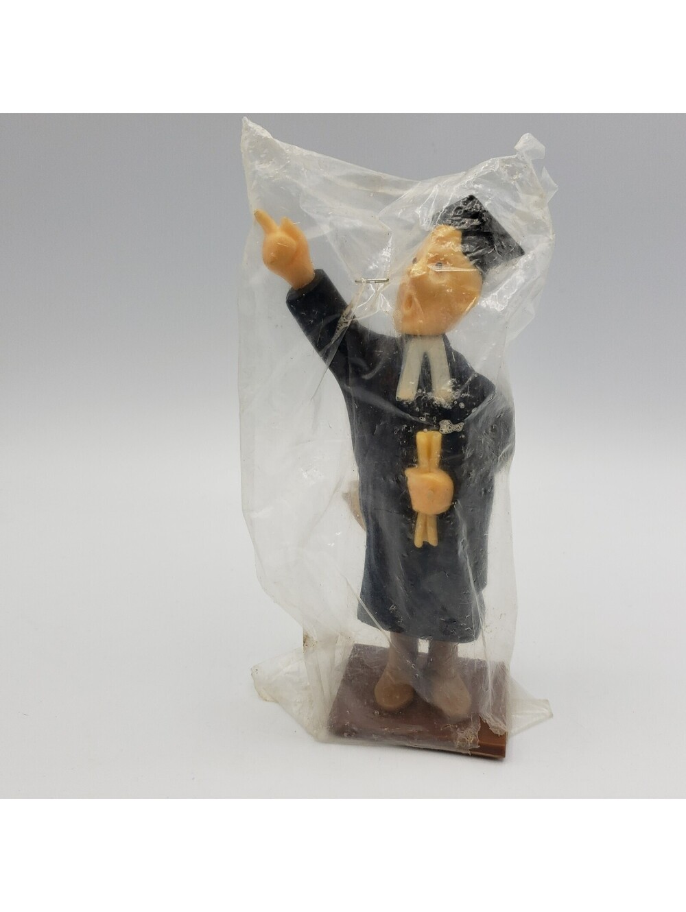 Vintage 1972 Wilton Cake Topper Speaking Graduate Hong Kong NOS
